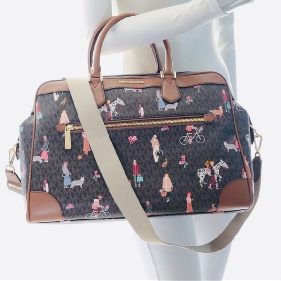 Michael Kors Jet Set Girls Travel Large Weekender Duffel Bag - Picture 14 of 15